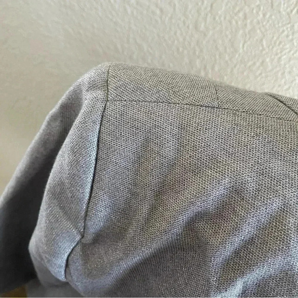 Helene Berman x Anthropologie Gray Metallic Threads Cotton Blazer: 10 - Picture 5 of 10